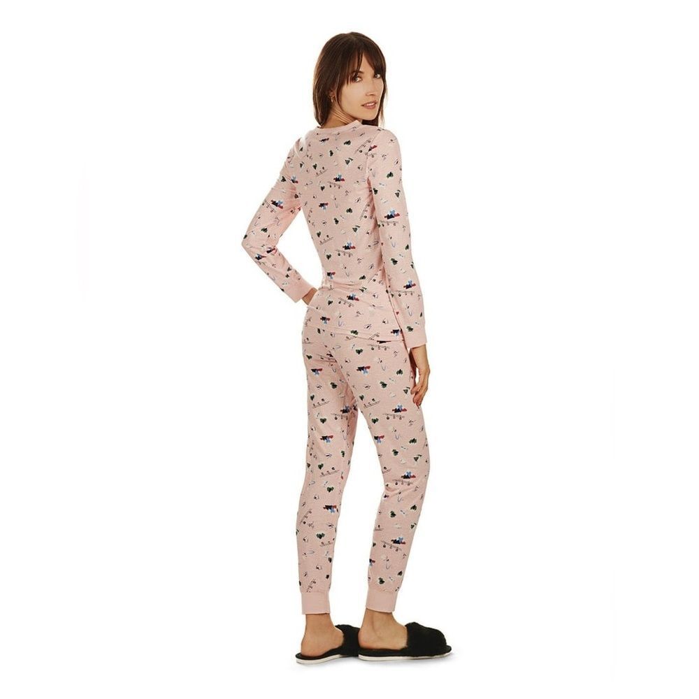 New Women's Holiday Winter Pajamas Ski Chalet Set Small 6-8 Sleep Set In a Bag - Picture 5 of 9